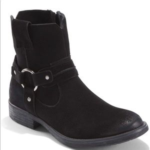 Earth Ash Everglade Black Suede Boots 7.5 Wide New